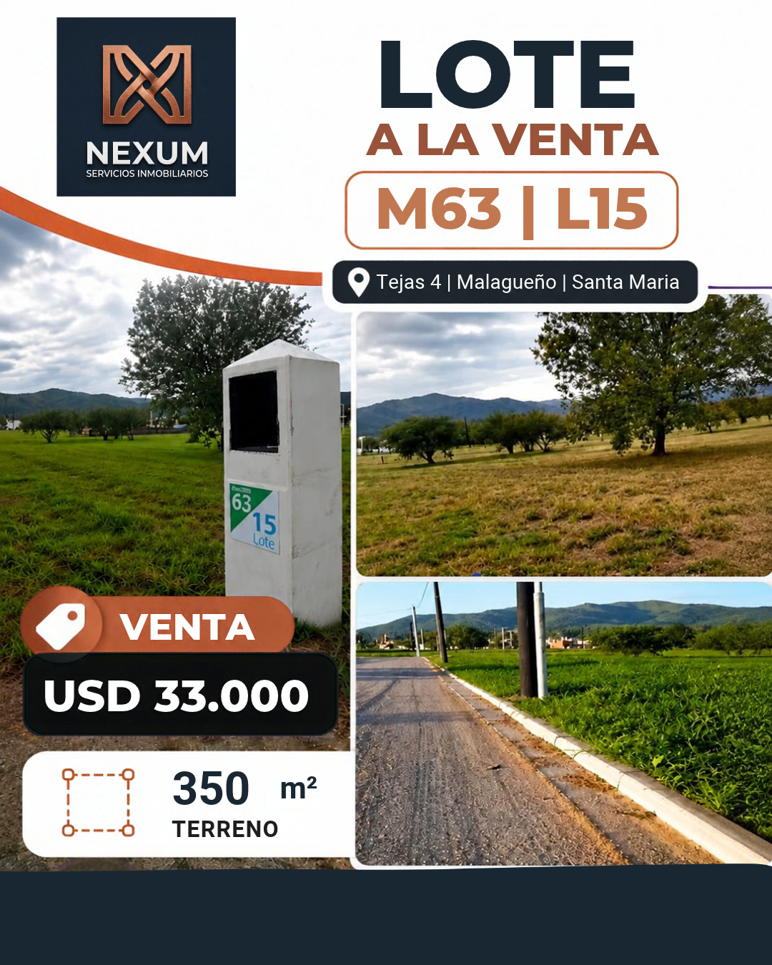 VENTA DE LOTE EN TEJAS 4, MALAGUEÑO - Imagen 1
